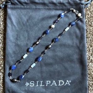 Silpada blue lace necklace